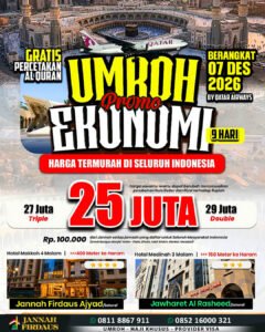 jannah firdaus paket ekonomis 7 desember 2026