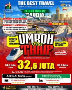 Umroh 9 Hari 2026 Aden 22 November 2026