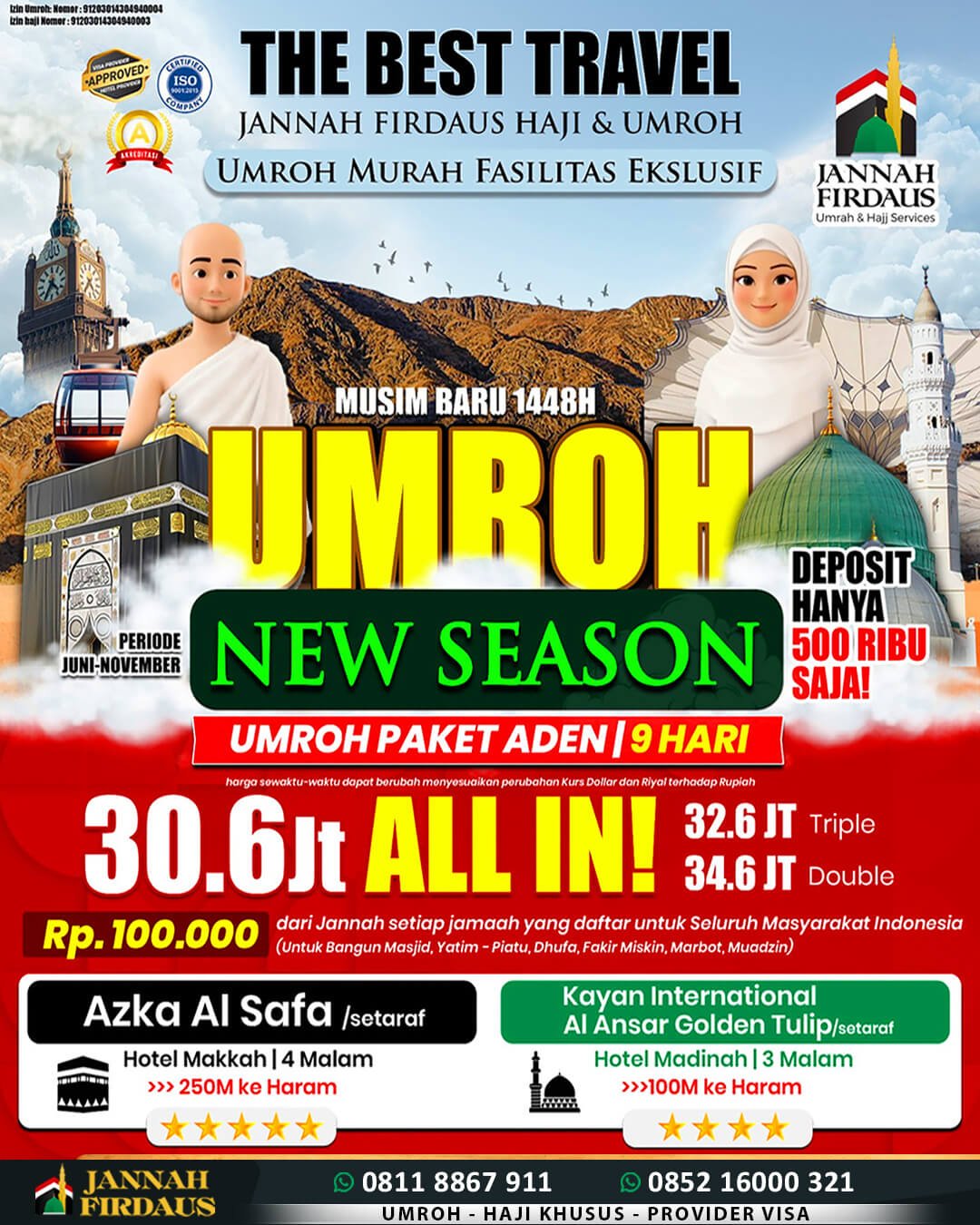 Umroh 9 Hari 2026 Aden 4 November 2026