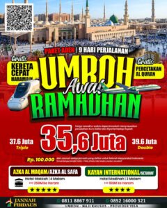 Umroh Awal Ramadhan 9 Hari Aden 8 Februari 2027