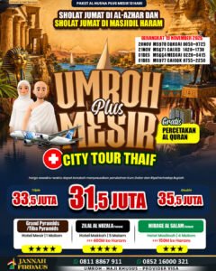 Umroh Plus Mesir 12 Hari 19 November 2026 Alhusna