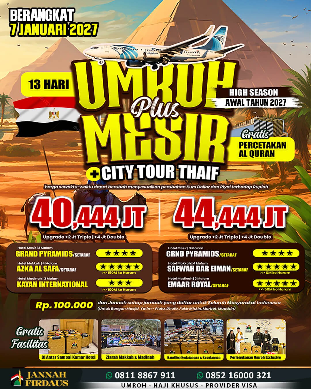 Umroh Plus Mesir Alexandria 7 Januari 2027