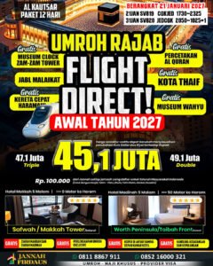 paket umroh 12 hari alkautsar 21 januari 2027 umroh haji travel jannah firdaus