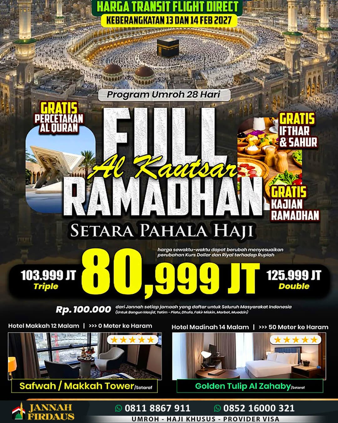 umroh full ramadhan 2027 alkautsar umroh haji travel