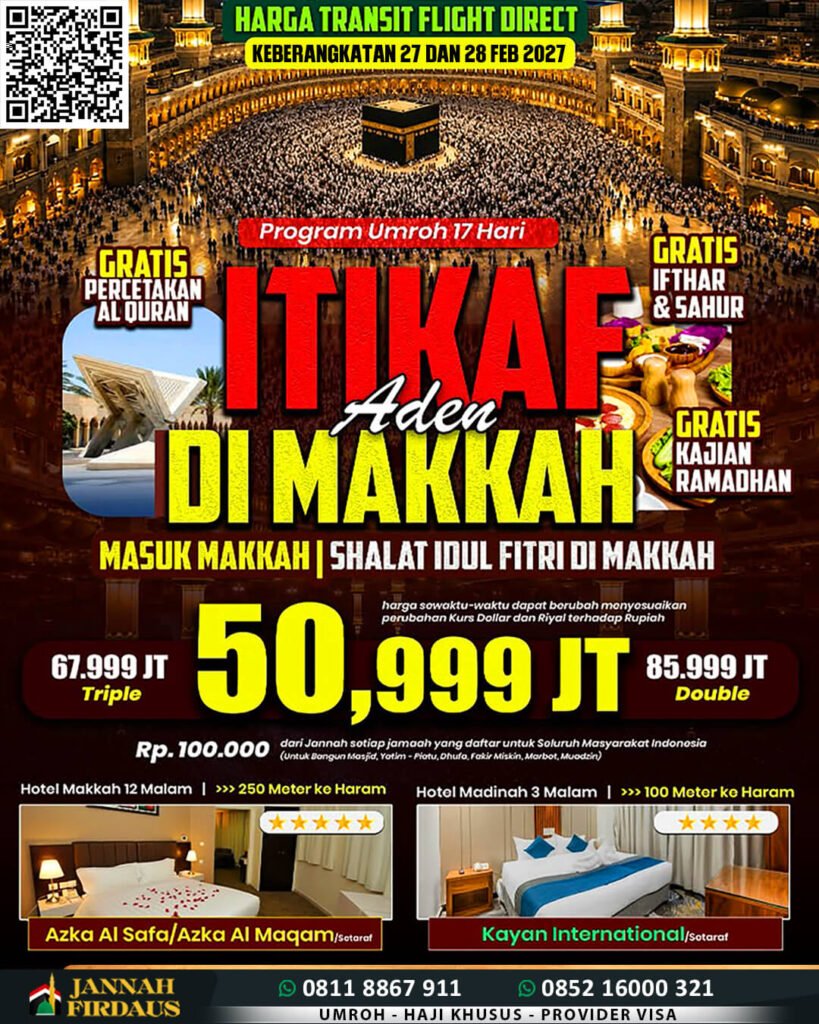 umroh itikaf ramadhan aden masuk makkah 2027