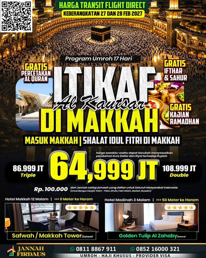 umroh itikaf ramadhan alkautsar masuk makkah 2027