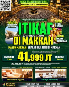 umroh itikaf ramadhan darussalam masuk makkah 2027