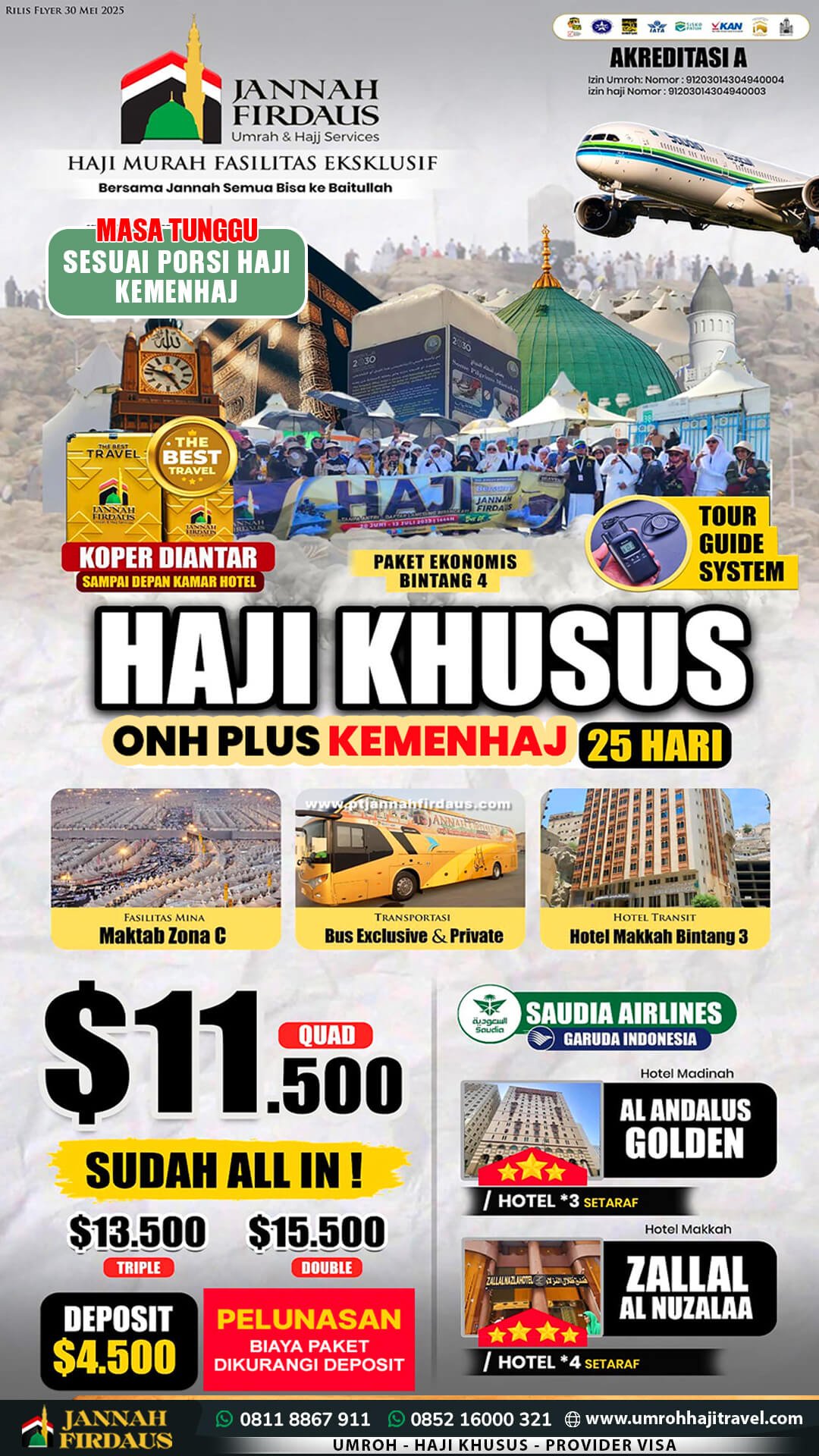 haji khusus umroh haji travel jannah firdaus paket ekonomis